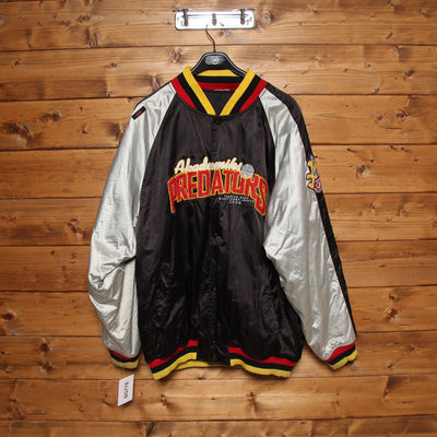 Predators Rugby Jacket Vintage Nero e Rosso Uomo