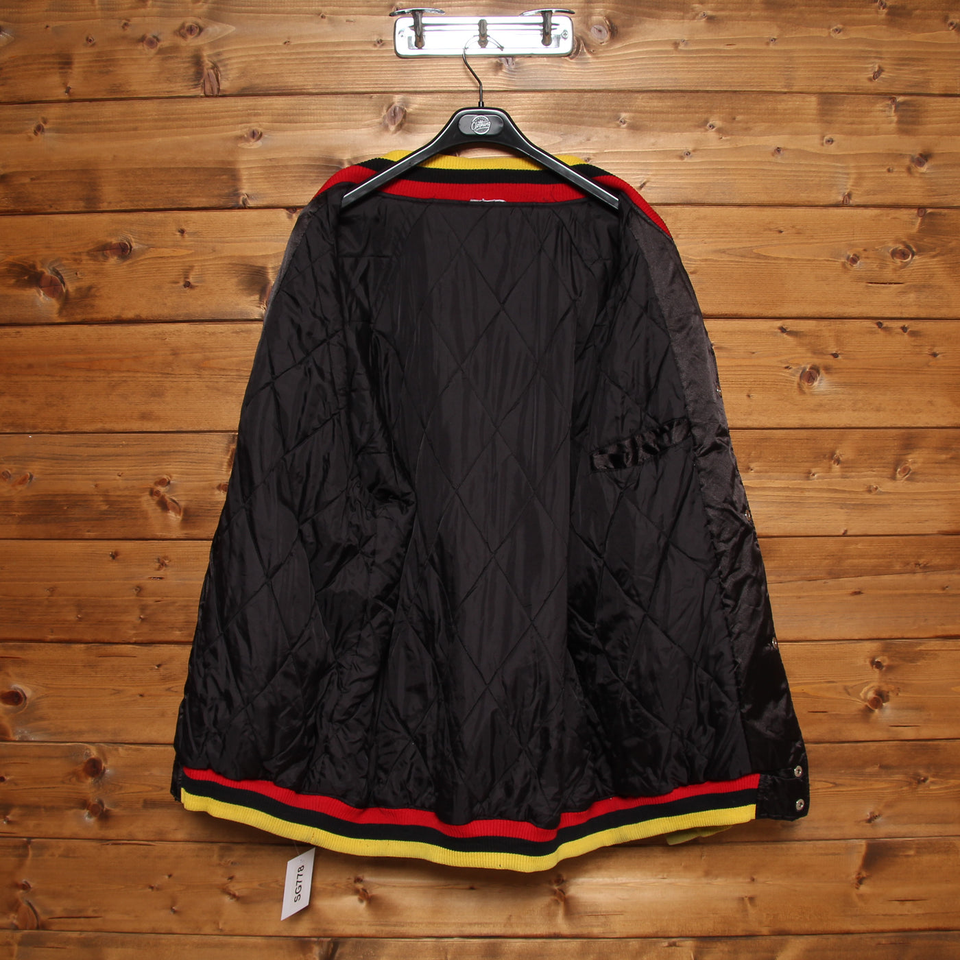 Predators Rugby Jacket Vintage Nero e Rosso Uomo