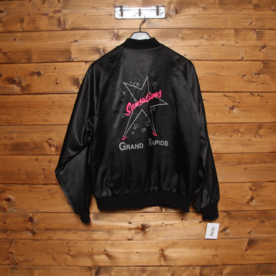 West Ark Giacca Bomber Nero Taglia L Donna Made in USA