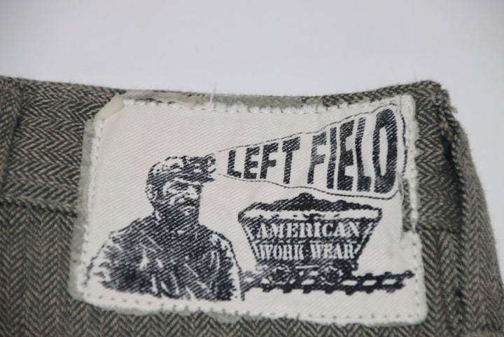 Left Field American Workwear Cargo Martingala Jeans Vintage Verde Taglia L Uomo Deadstock w/Tags Made in Japan