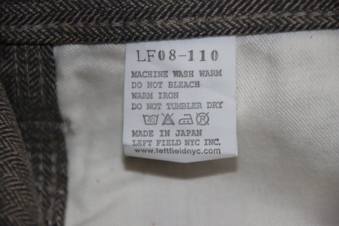 Left Field American Workwear Cargo Martingala Jeans Vintage Verde Taglia L Uomo Deadstock w/Tags Made in Japan