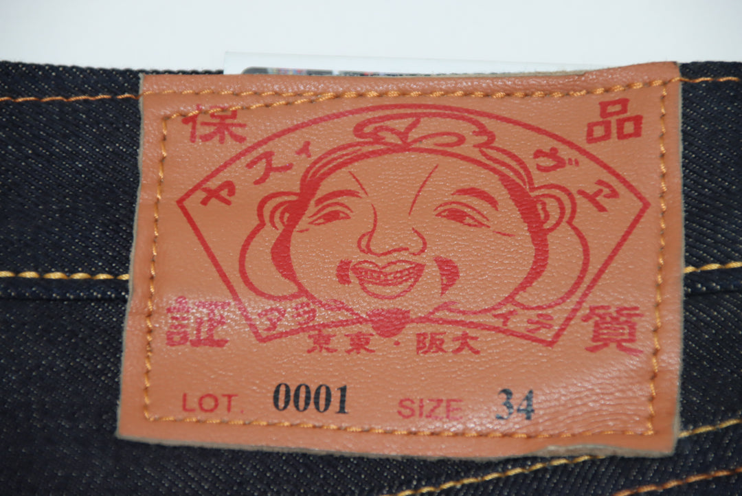 Evisu Jeans Denim Taglia W34 Uomo Deadstock w/Tags