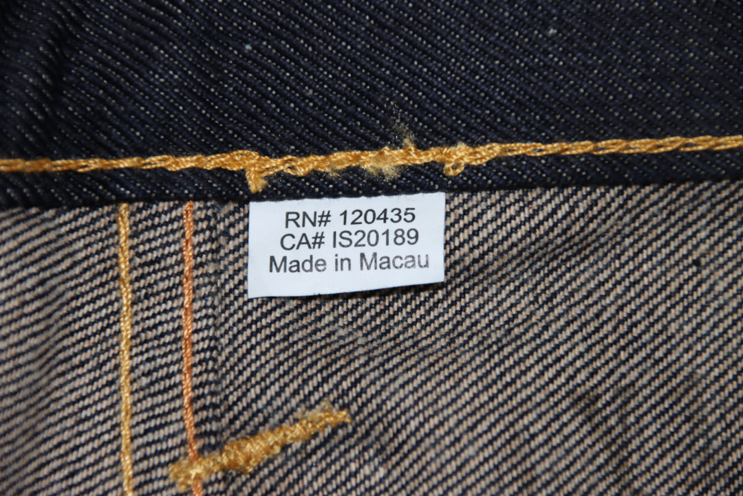 Evisu Jeans Denim Taglia W34 Uomo Deadstock w/Tags