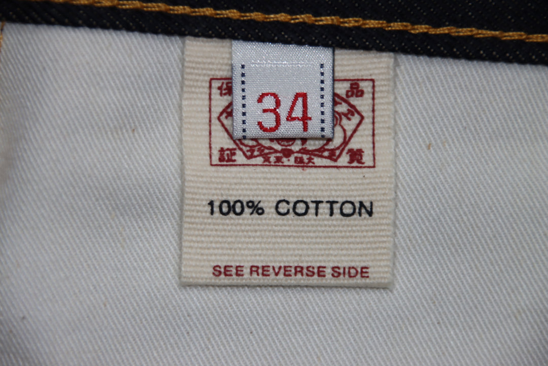Evisu Jeans Denim Taglia W34 Uomo Deadstock w/Tags