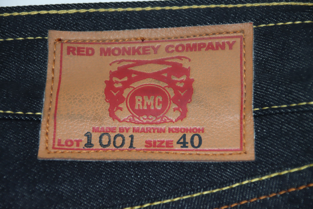 Red Monkey Company Selvedge Jeans Relaxed Vintage Denim W40 Uomo