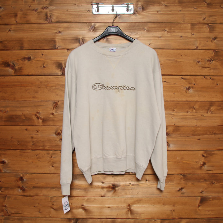 Champion Felpa Grigia Taglia XL Unisex Made in USA