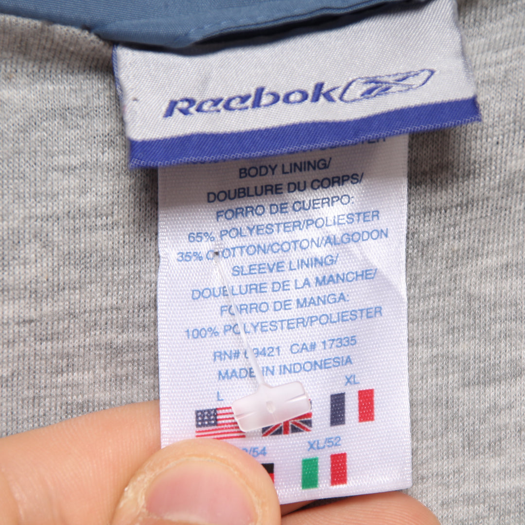 Track Top Reebok Azzuro Taglia XL Uomo