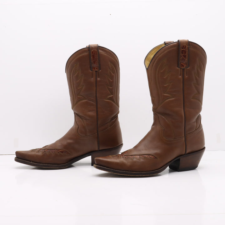 Tony Mora Eagle Stivale Cowboy Western Marrone Numero 38 Donna