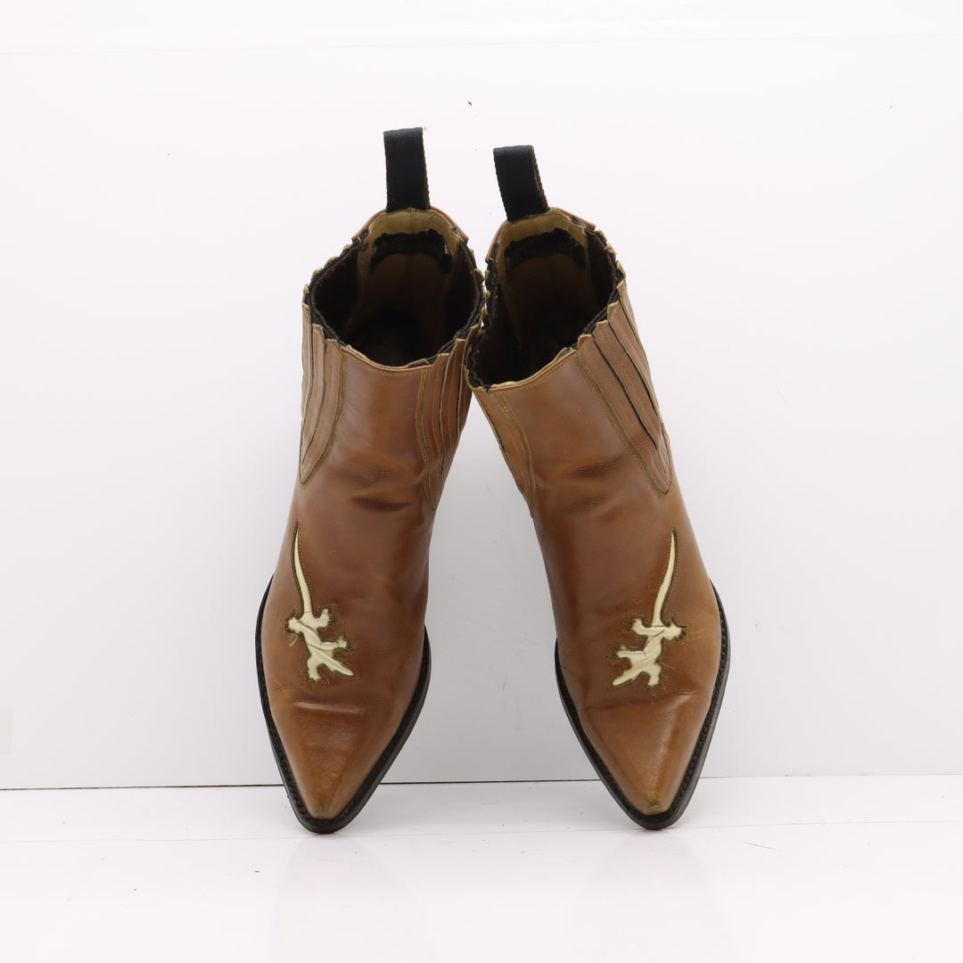 Mexicana Stivaletto Cowboy Western Marrone Numero 41 Donna