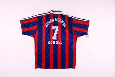 Maglia da calcio Adidas Bayern Munich 1996/1997 Scholl 7 Taglia L