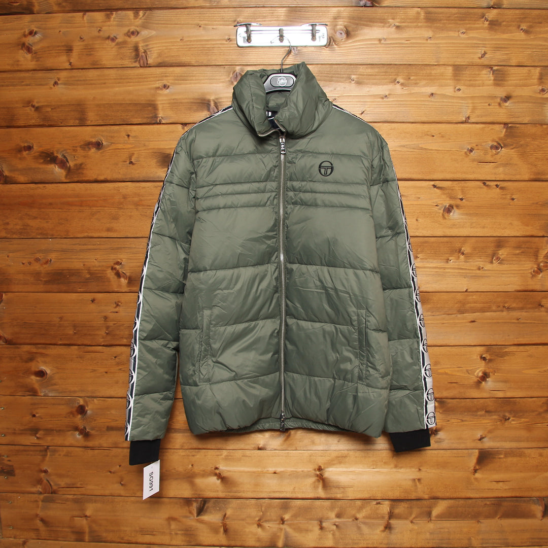 Sergio Tacchini Davao Jacket Piumino Verde Oliva Taglia L Uomo Deadstock w/Tags