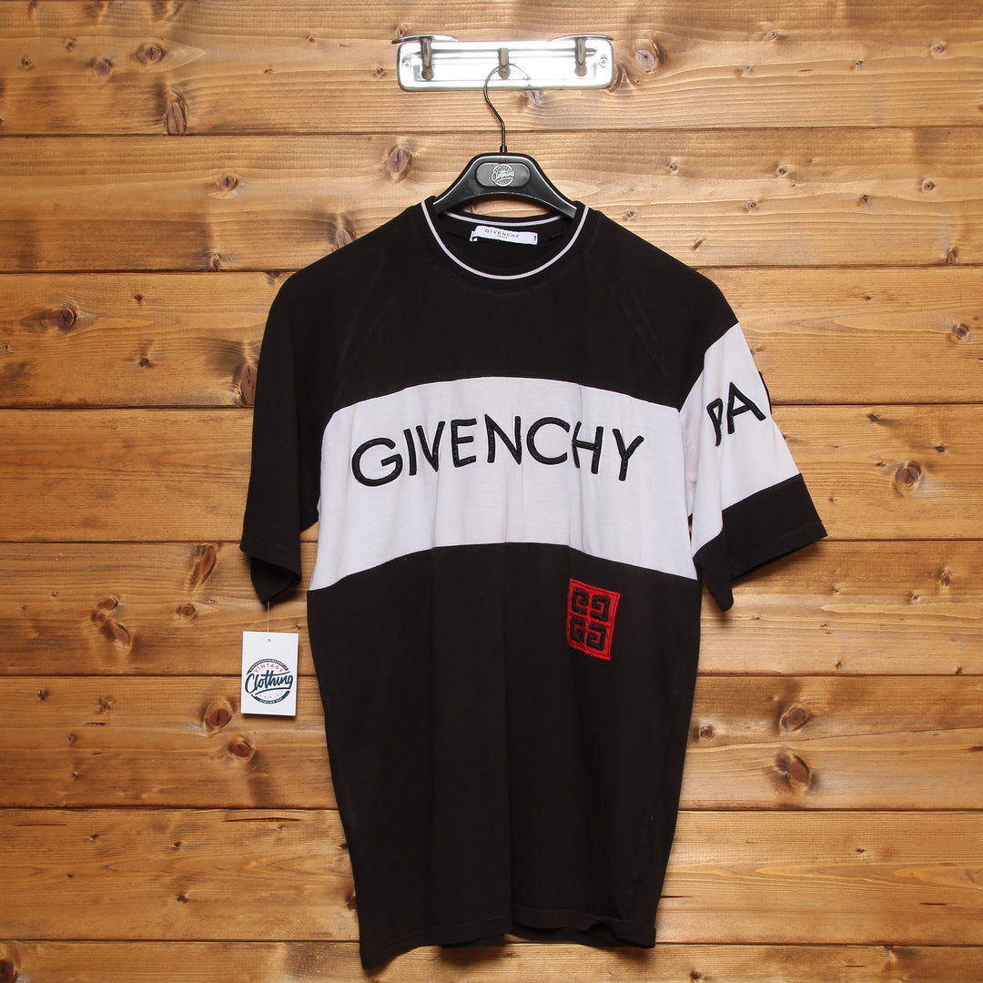 Givenchy T-Shirt Nera e Bianca Taglia L Uomo