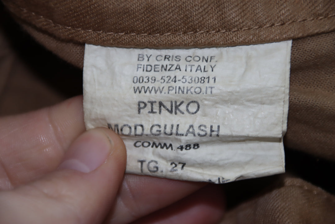 Pinko Jeans Marrone W27 Donna Deadstock w/Tags