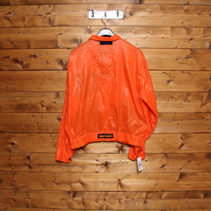Harley Davidson Giacca Vintage Arancione Taglia L Uomo