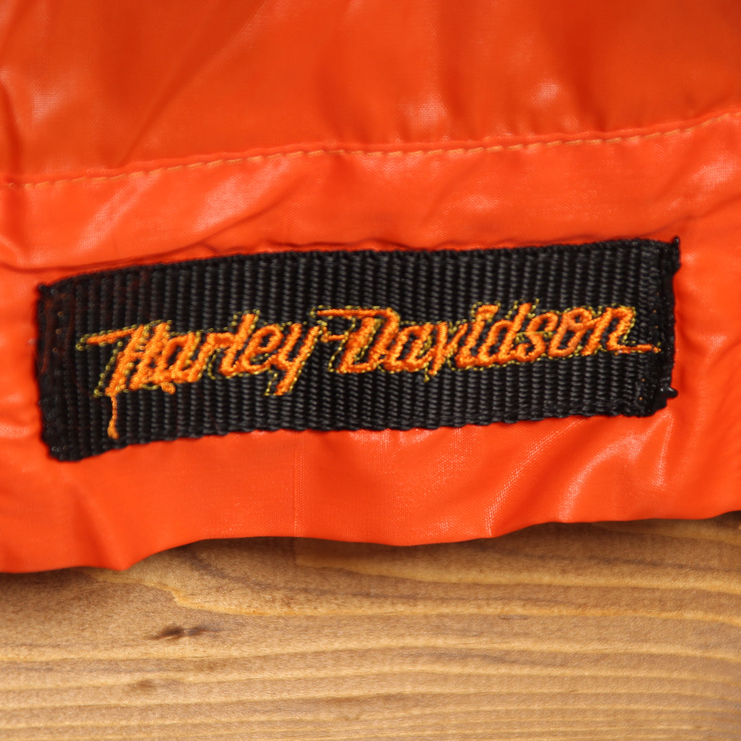 Harley Davidson Giacca Vintage Arancione Taglia L Uomo
