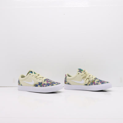 Nike SB Charge Basse Beige a Fiori Eur 37.5 Unisex