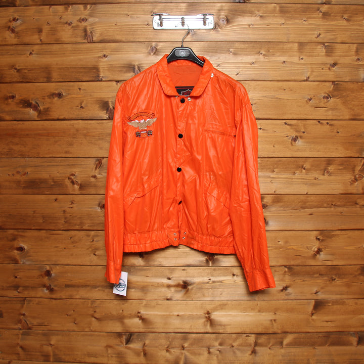 Harley Davidson Giacca Vintage Arancione Taglia L Uomo