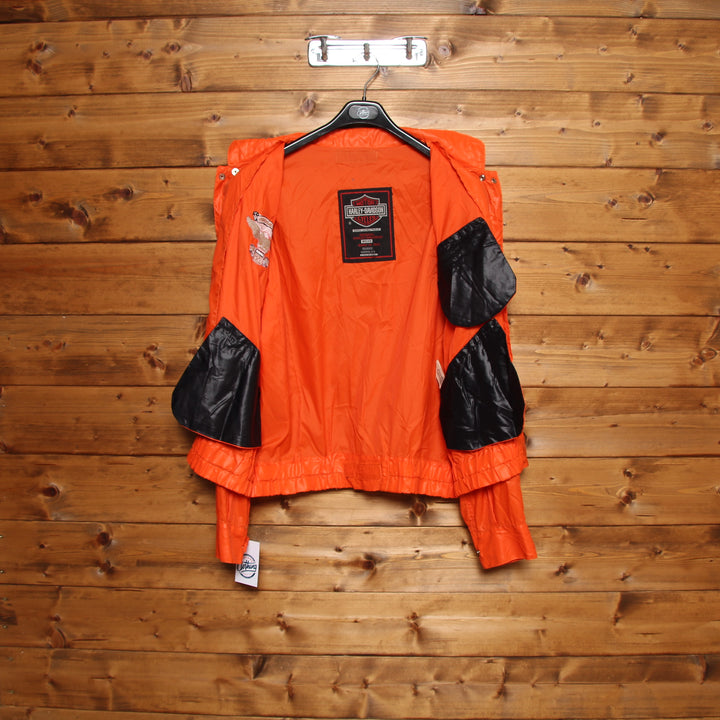 Harley Davidson Giacca Vintage Arancione Taglia L Uomo