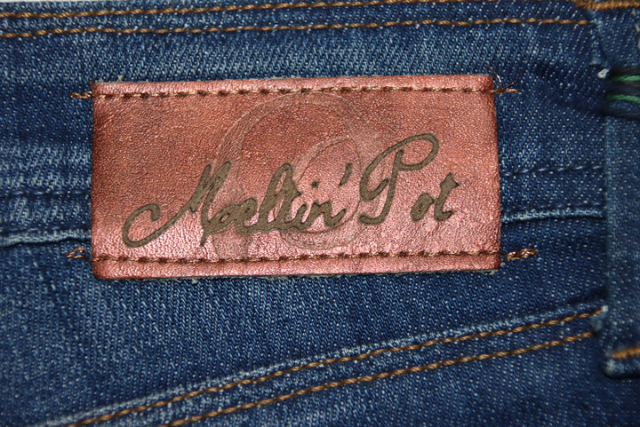 Meltin Pot Jeans Denim W25 L34 Donna Deadstock w/Tags