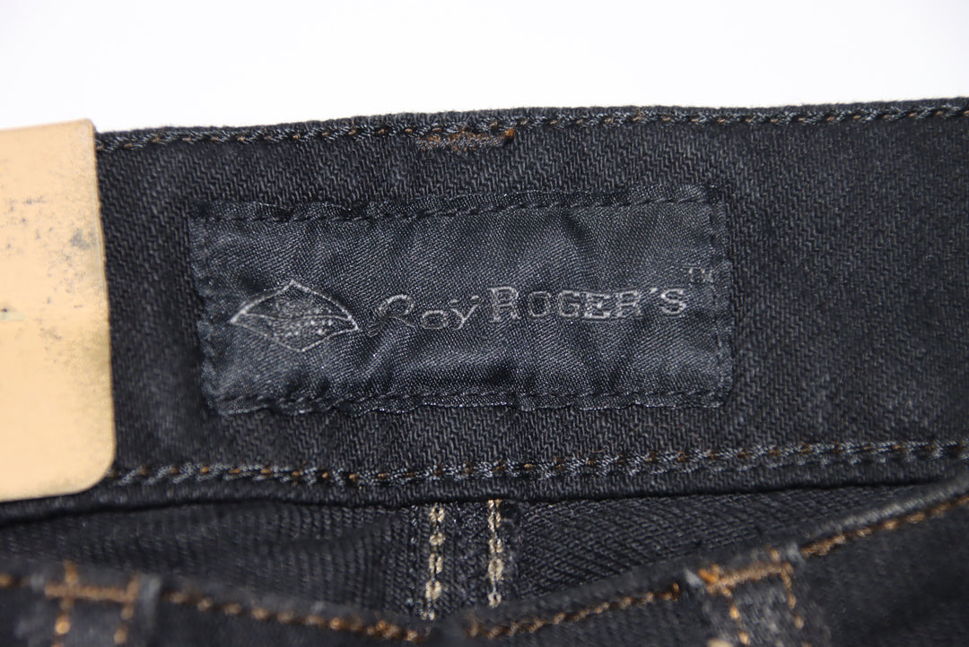 Roy Roger's Jeans Nero W25 Donna Deadstock w/Tags