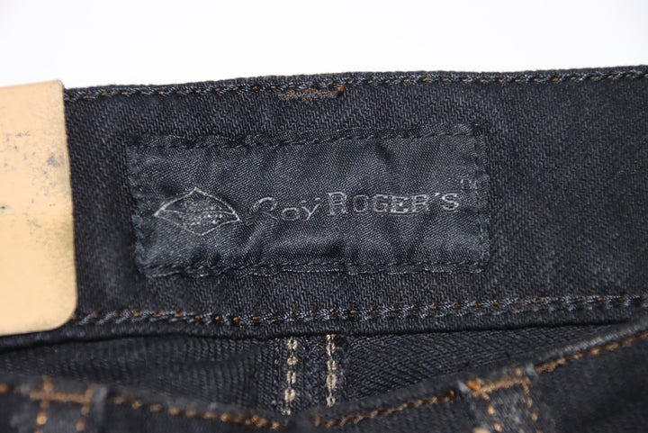 Roy Roger's Jeans Nero W25 Donna Deadstock w/Tags