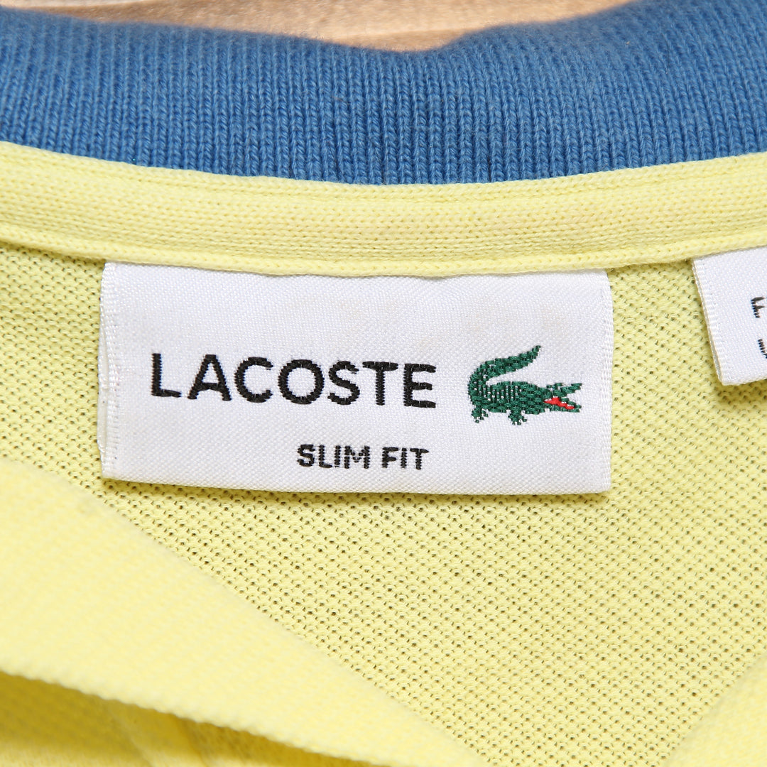 Lacoste Polo Slim Fit Gialla Taglia S Uomo