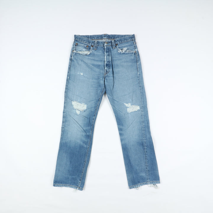 Levi's 501 Big E Rivets Selvedge Vintage Jeans W36 L36 Denim Uomo Made in USA