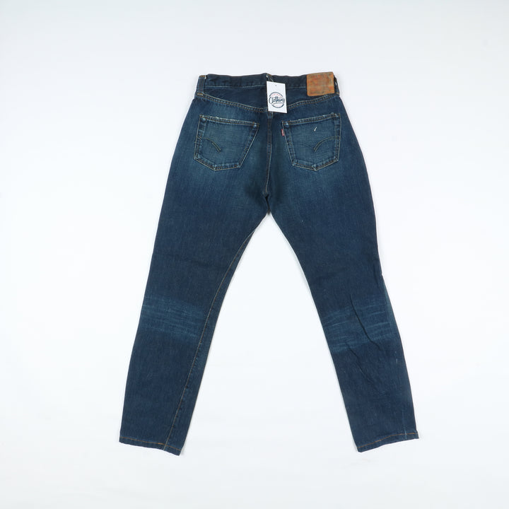 Levi's 501xx Big E Rivets Selvedge Leather Label Vintage Jeans W36 L38 Denim Uomo Made in USA