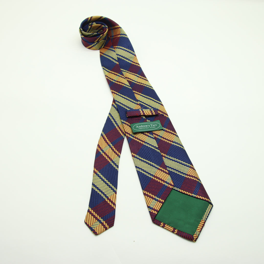 Andrew's Ties Cravatta Multicolore in Seta Uomo