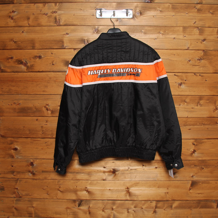 Harley Davidson Giacca Vintage Nero e Arancione Taglia XL Unisex