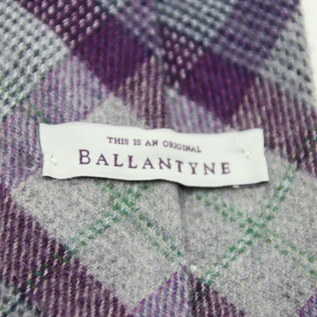 Ballantyne Cravatta Vintage Grigia in Mistolana Uomo