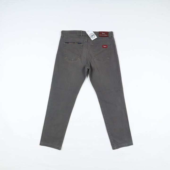 Harmont e Blaine Narrow Fit Jeans Grigio Taglia 54 Uomo