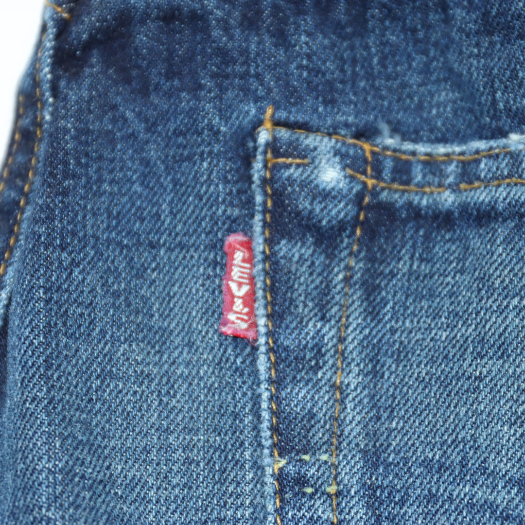 Levi's 501xx Big E Rivets Selvedge Leather Label Vintage Jeans W36 L38 Denim Uomo Made in USA