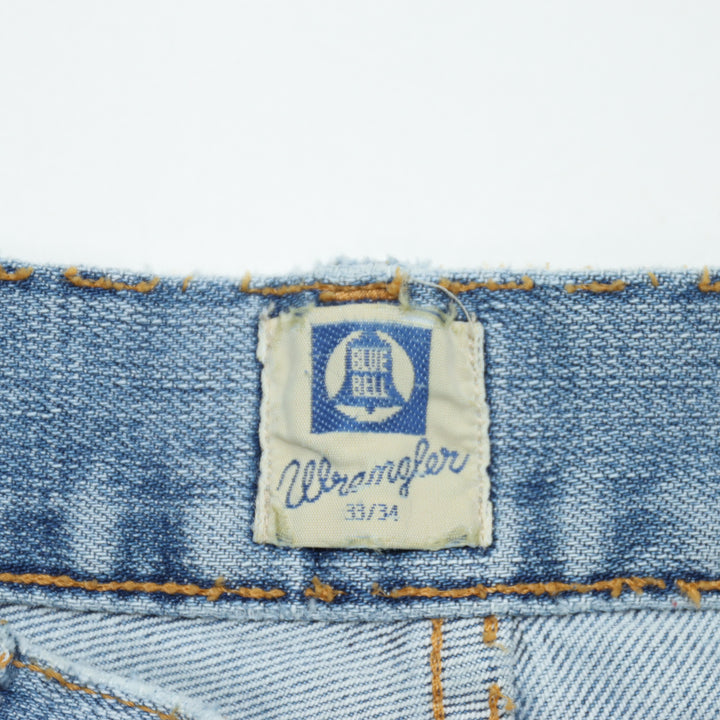 Wrangler Blue Bell Matt Vintage Jeans Denim W33 L34 Uomo