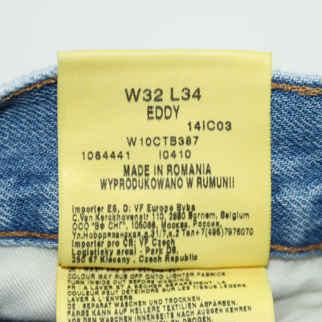 Wrangler Blue Bell Eddy Vintage Jeans Denim W32 L34 Unisex