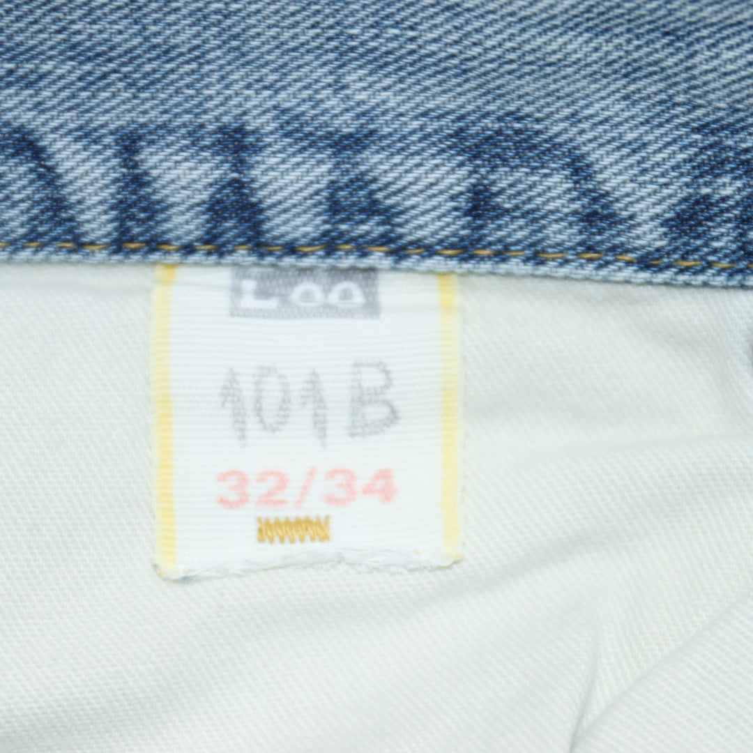 Lee 101B Mezza Cimosa Vintage Jeans Denim W32 L34 Unisex