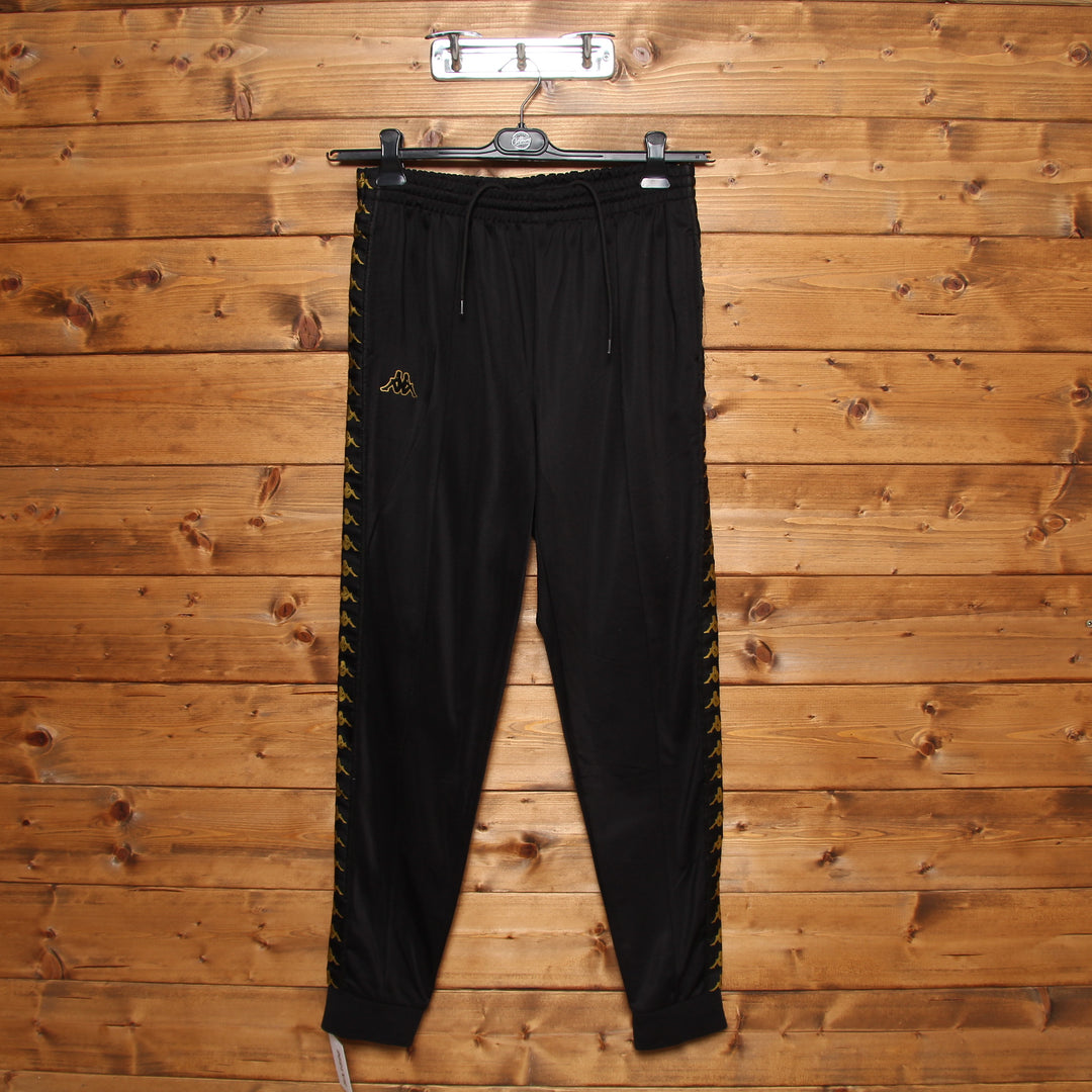 Kappa Pantalone Tuta Nero e Oro Taglia XL Bambino – Vintage