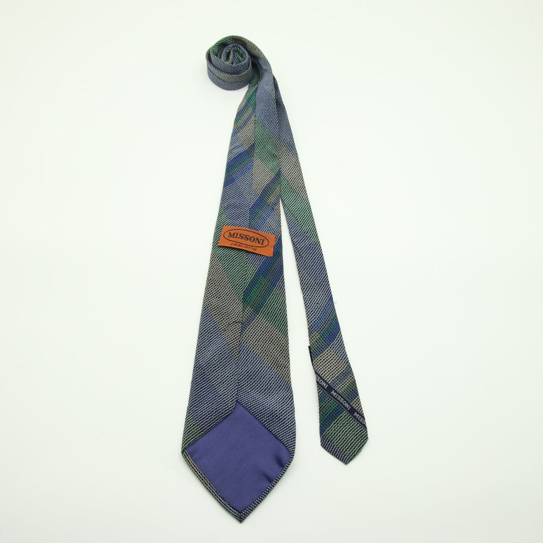 Missoni Cravatta Vintage Multicolore in Seta Uomo