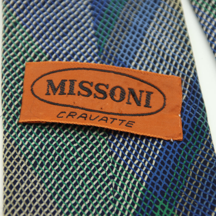 Missoni Cravatta Vintage Multicolore in Seta Uomo