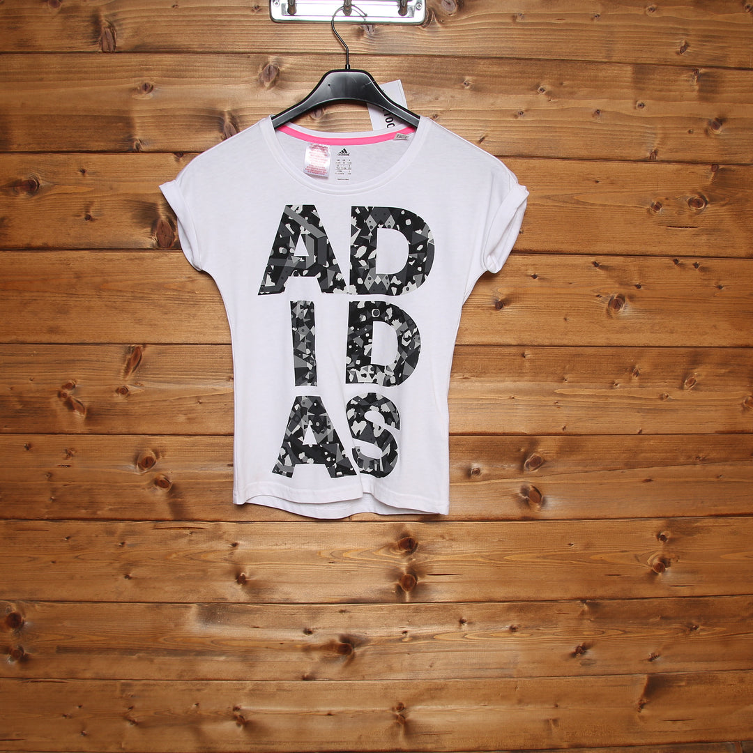 Adidas T-Shirt Bianca Taglia 11/12y Bambina