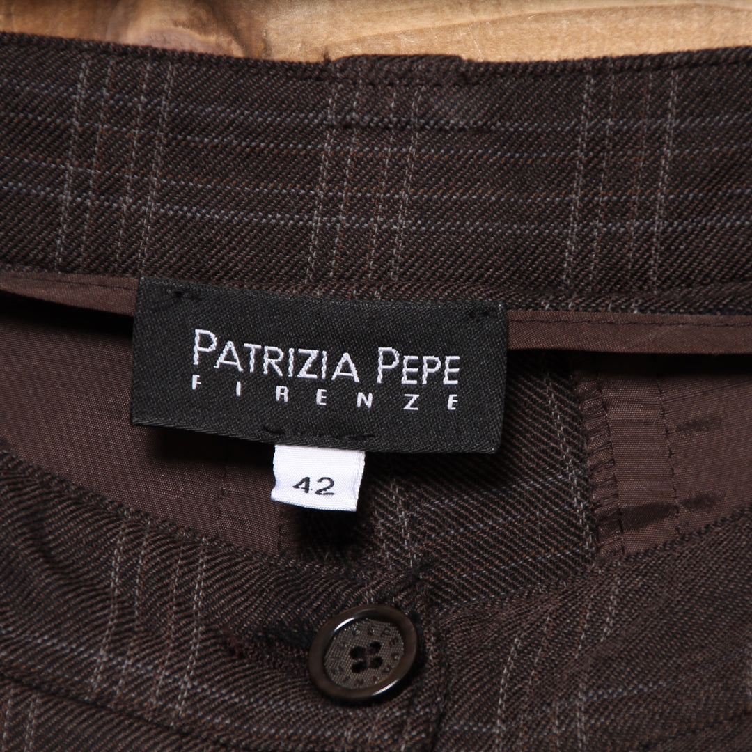 Patrizia Pepe Pantalone Marrone Taglia 42 Donna