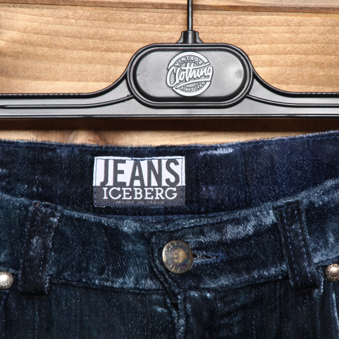 Jeans Iceberg Pantalone Vintage Blu Taglia 28 Donna