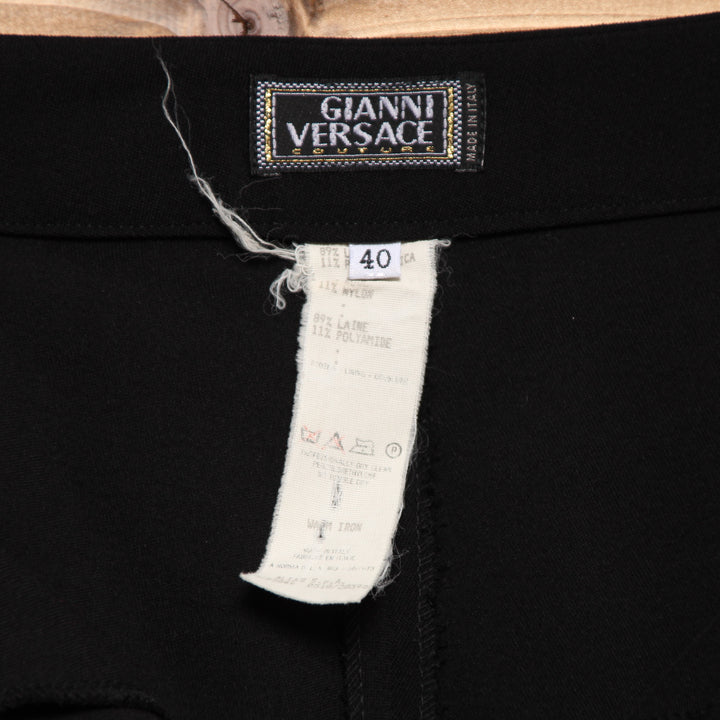 Gianni Versace Pantalone Nero Taglia 40 Donna