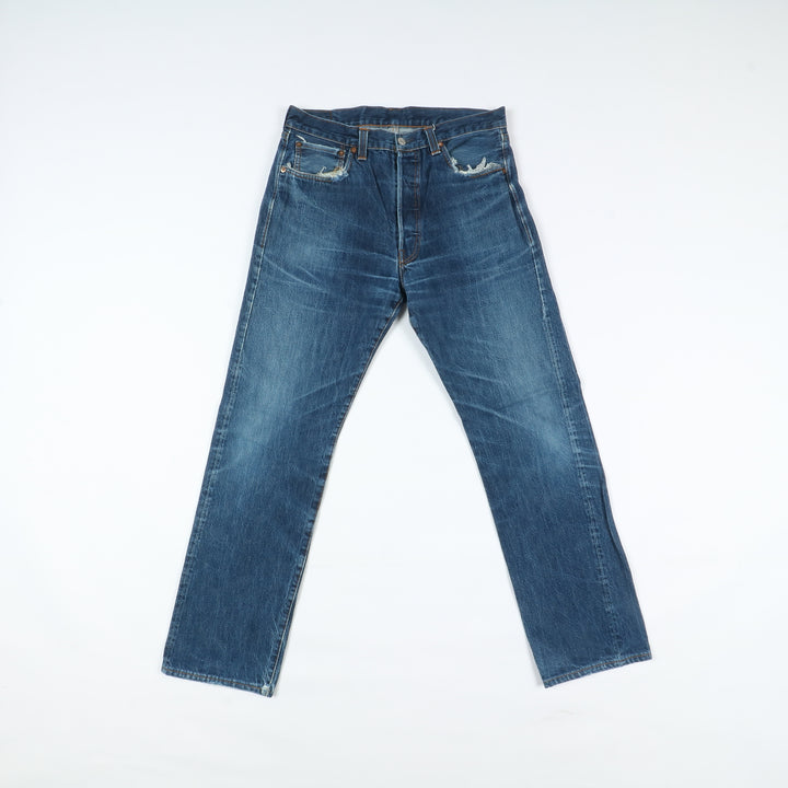 Levi's 501xx Rivets Big E Selvedge Vintage Denim W36 L36 Uomo Made in USA