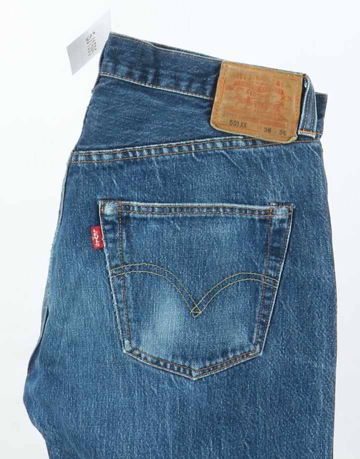 Levi's 501xx Rivets Big E Selvedge Vintage Denim W36 L36 Uomo Made in USA