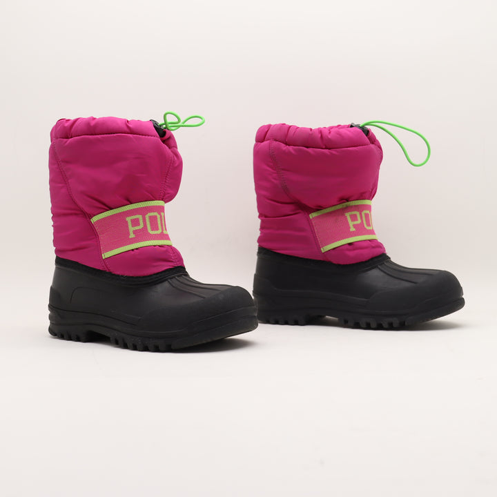 Polo Stivale da Neve Nero e Fucsia EU 32 Bambina
