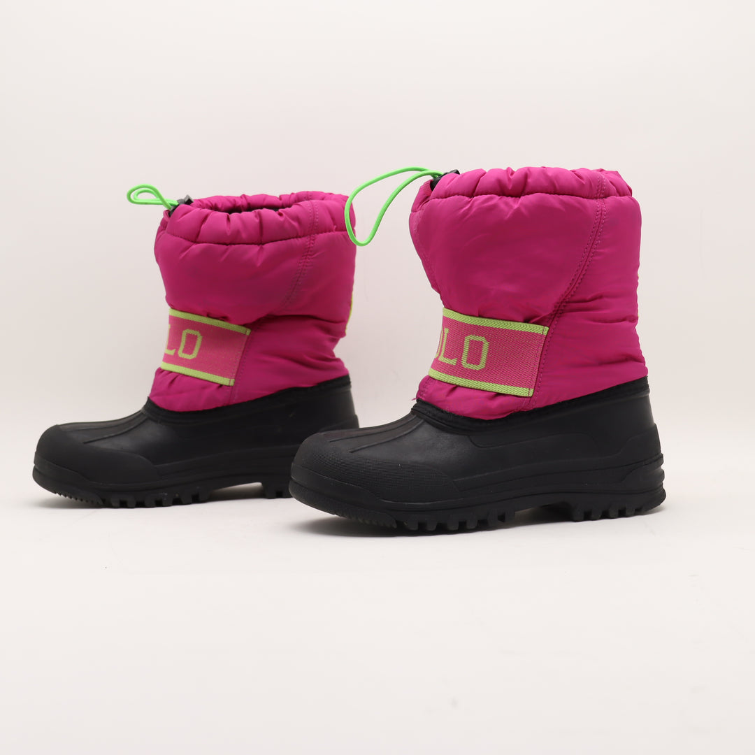 Polo Stivale da Neve Nero e Fucsia EU 32 Bambina