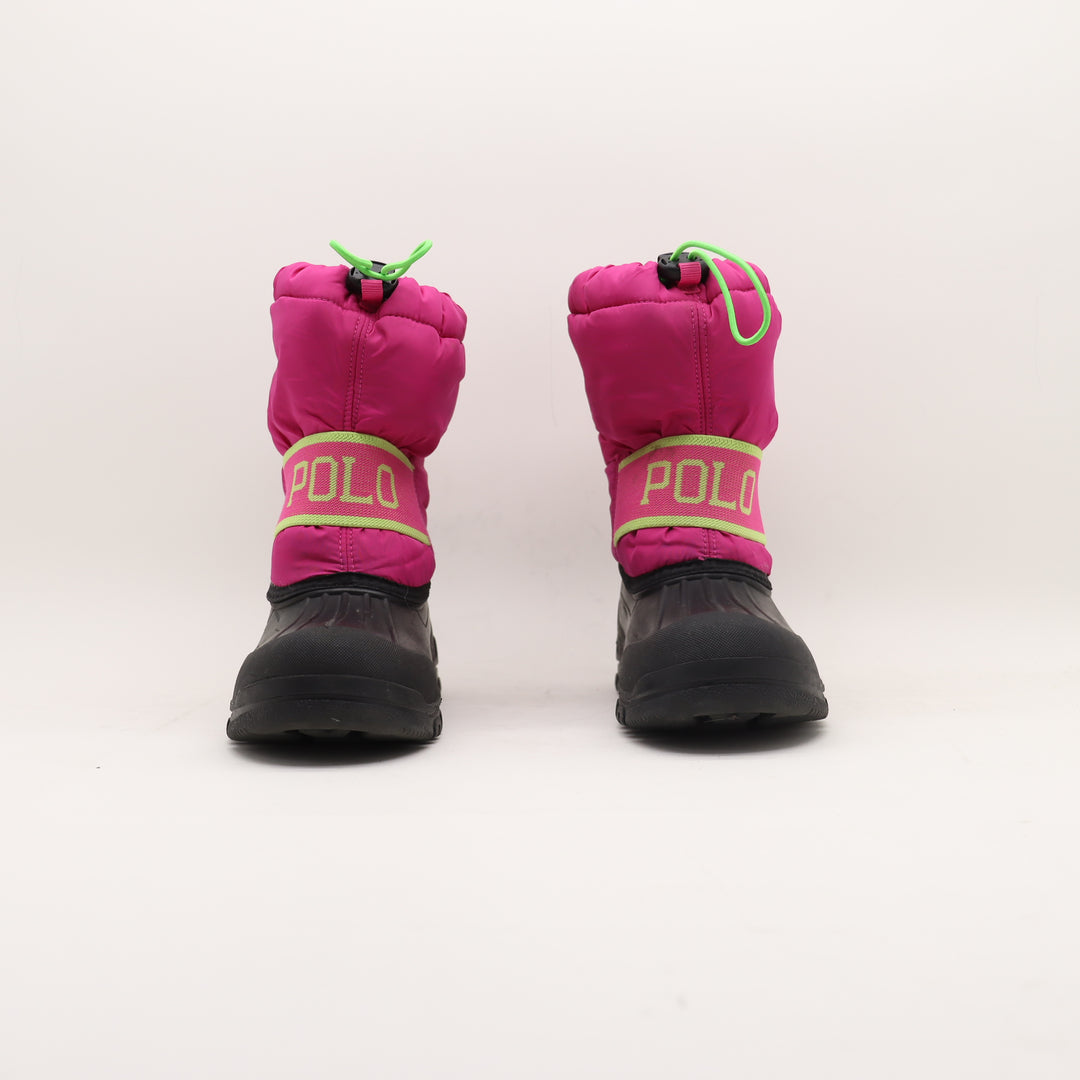 Polo Stivale da Neve Nero e Fucsia EU 32 Bambina