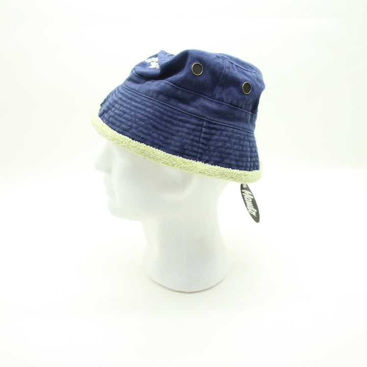 Mambo Cappello da Pescatore in Cotone Blu Unisex