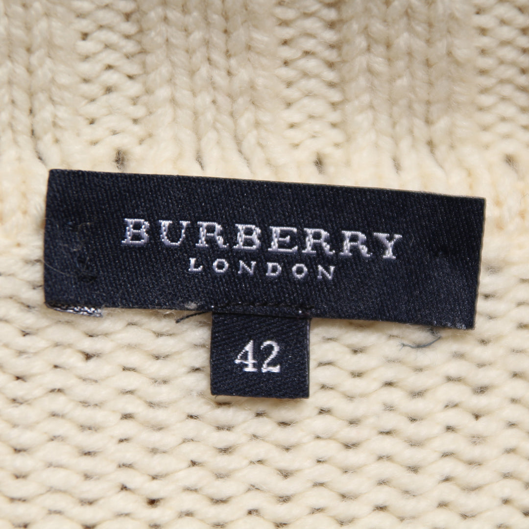 Burberry Maglione Bianco Taglia 42 Donna